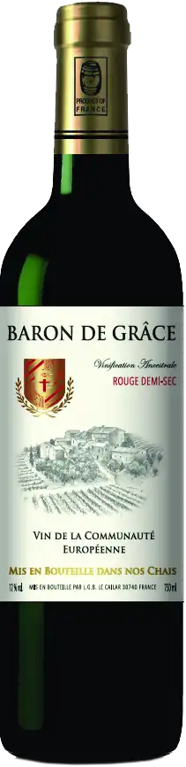 Вино Барон де Грас красное полусухое
