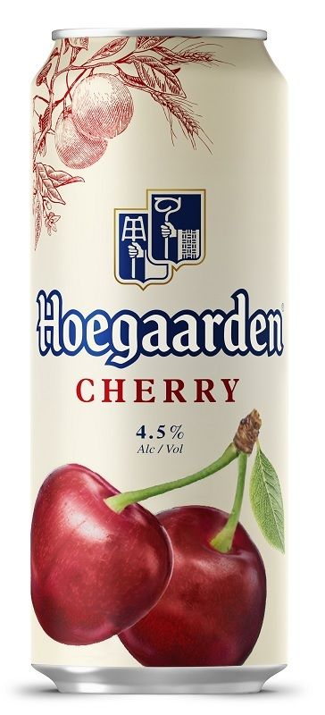 Пивной напиток Хугарден белое нефильтрованное со вкусом вишни
