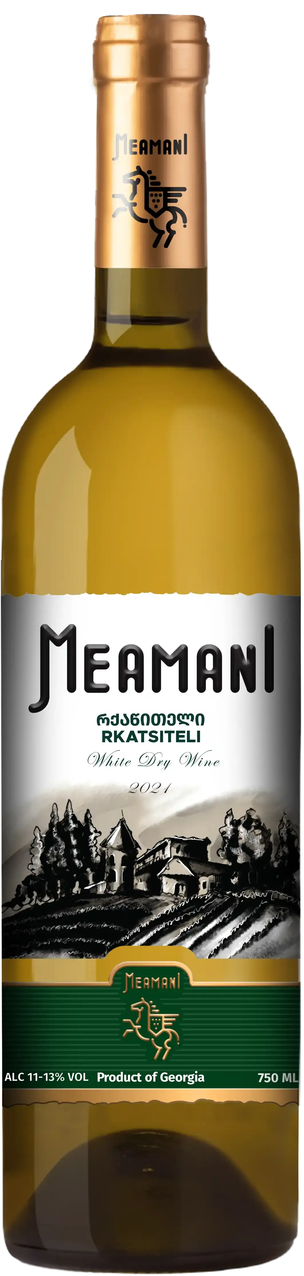 Вино Ркацители белое сухое Меамани