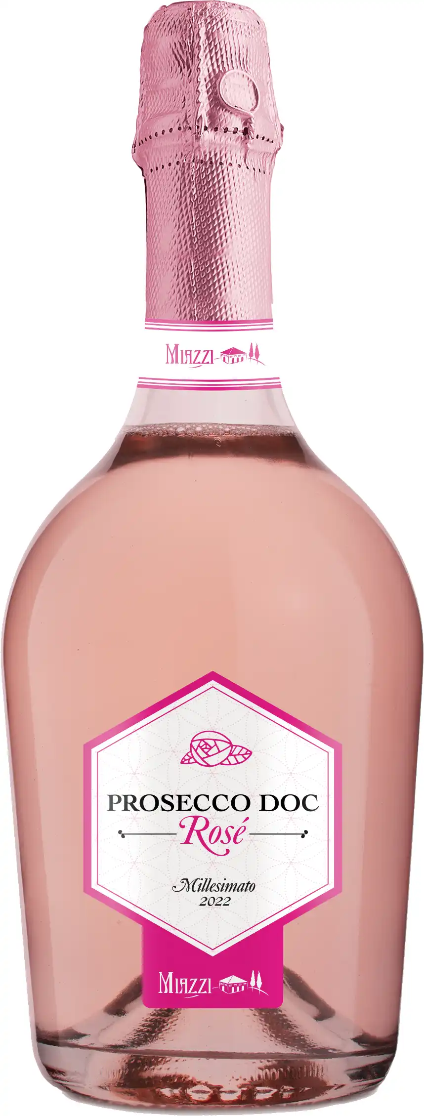 Вино Игристое Миацци Просекко Розе Миллезимато розовое брют