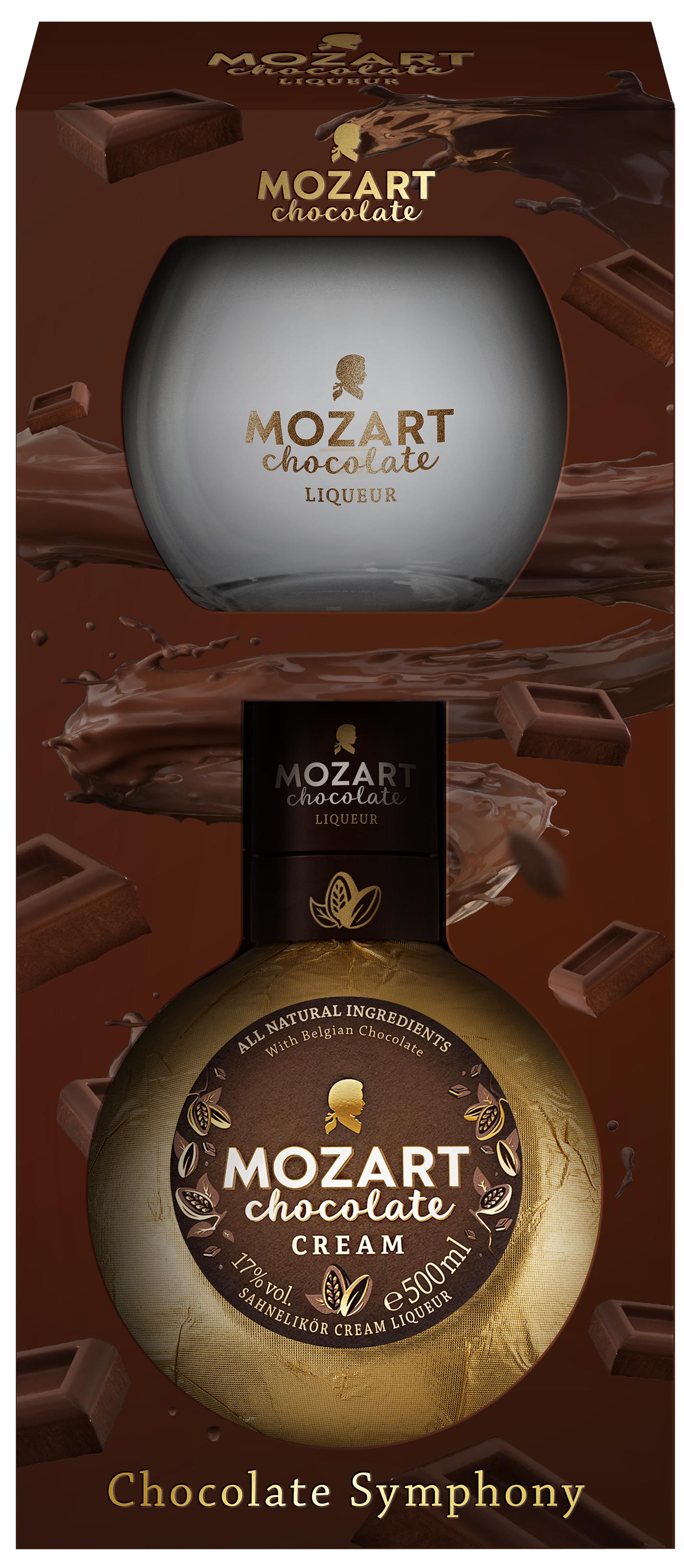 Mozart Gold Chocolate Cream (Моцарт Чоколейт Крим) + бокал