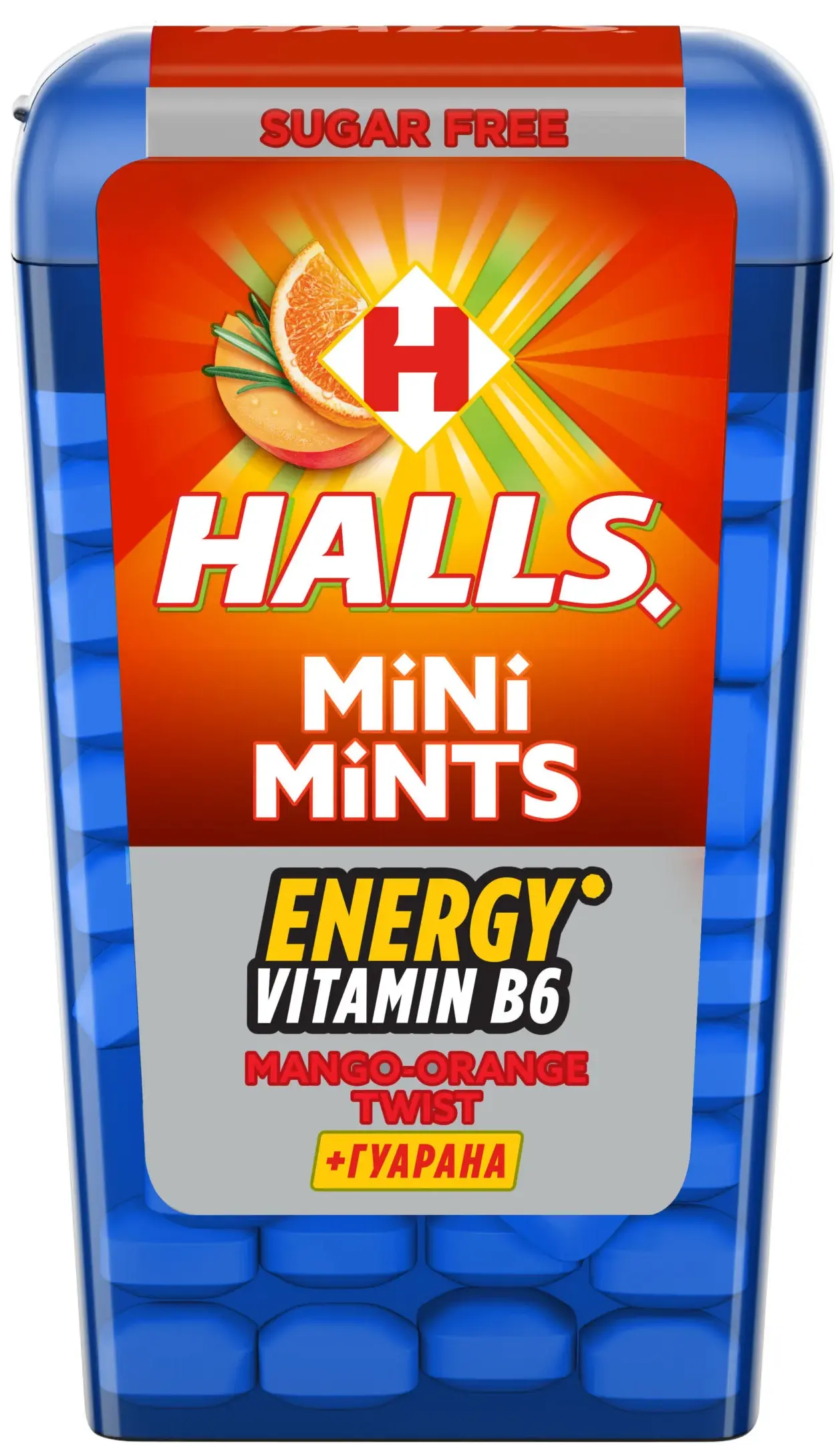 Конфеты без сахара HALLS Mini Mints Twist манго гуарана 12,5г