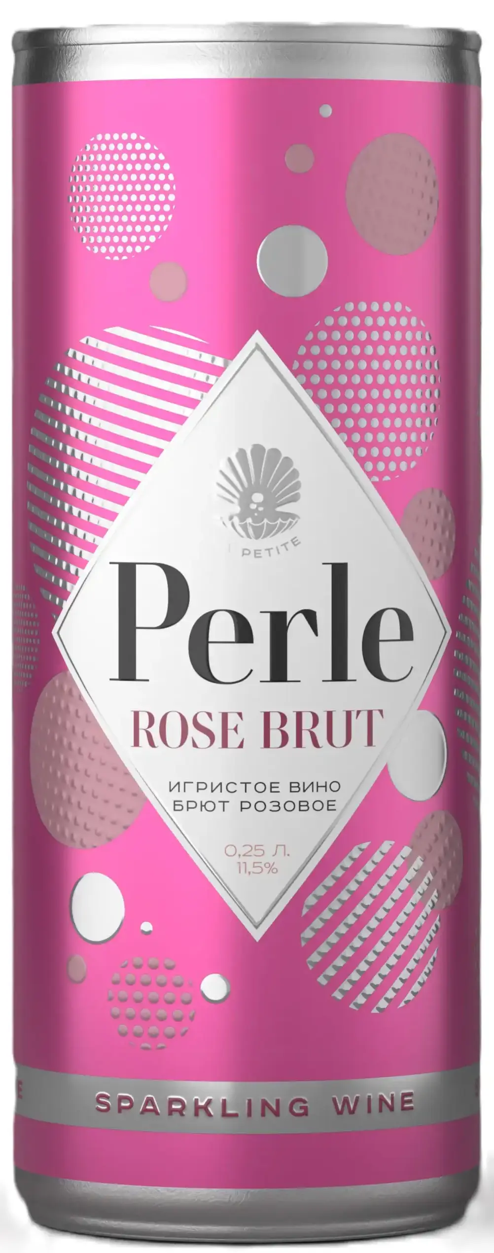 Вино игристое Ла Петит Перле розовое брют 11,5% 0,25 ж/б