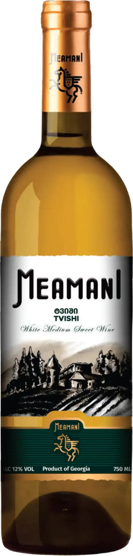 Вино Твиши белое полусладкое 11-13% 0,75л Меамани
