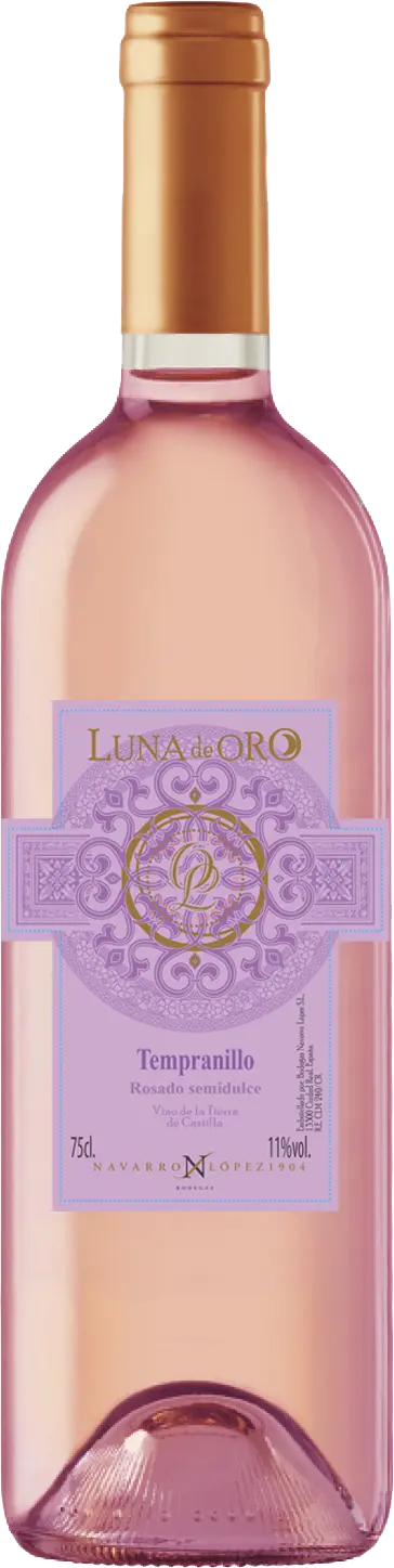 Вино Луна де Оро Темпранильо Росадо розовое полусладкое 11% 0,75л
