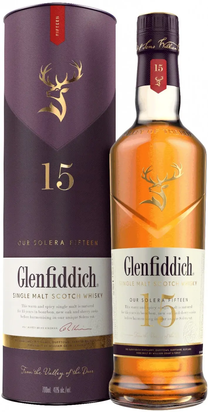Glenfiddich Single Malt Scotch Whisky 15 y.o. (Гленфиддик 15 лет)