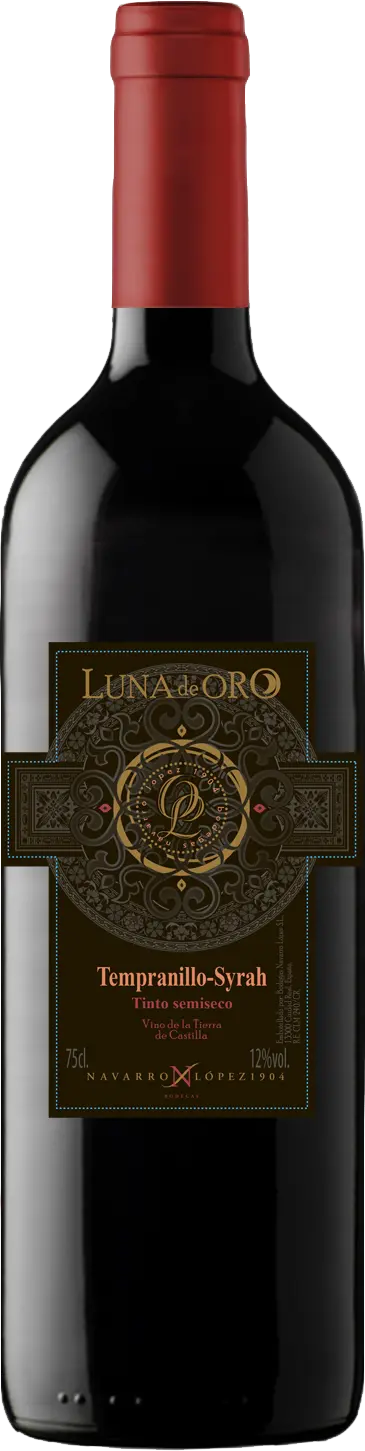 Вино Луна де Оро Темпранильо Сира красное полусухое 12% 0,75л