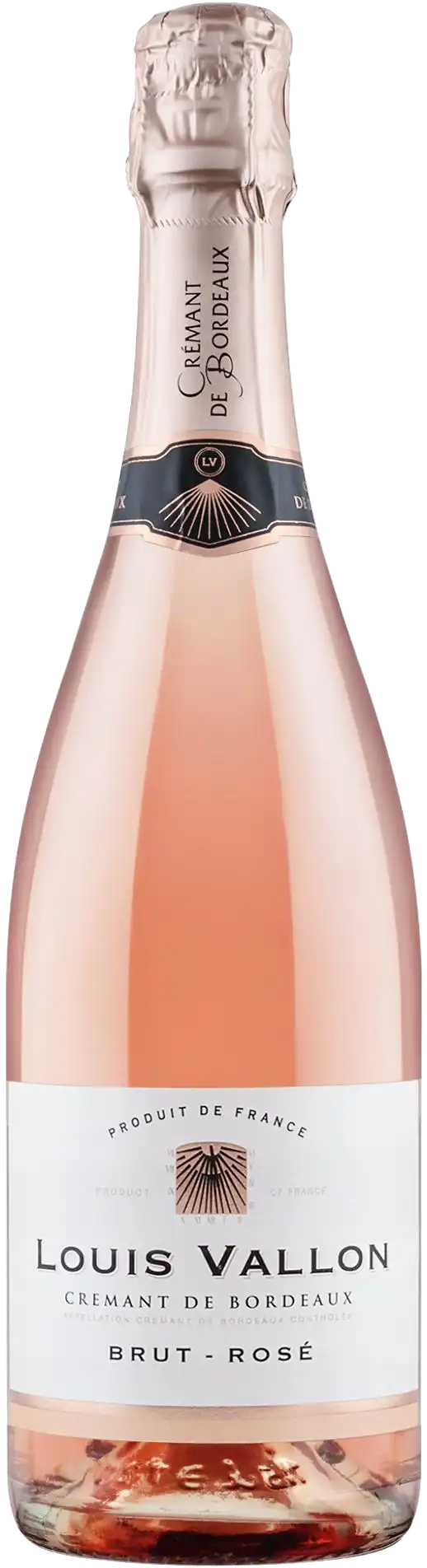 Вино игристое Луи Валлон Креман де Бордо розовое брют