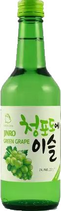 Спиртной напиток Соджу Джинро со вкусом и ароматом зеленого винограда