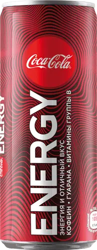 Энергетический напиток Coca-Cola Energy (Кока Кола Энерджи) 0,25 ж/б