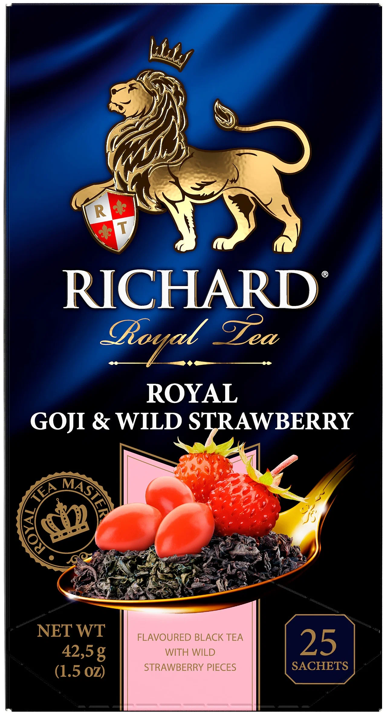 Чай Ричард Royal Goji & Wild Strawberry черный аромат.25 пак.