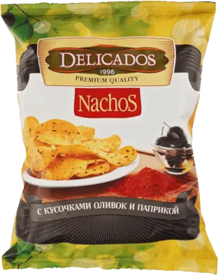  Начос Delicados оливки,паприка 
