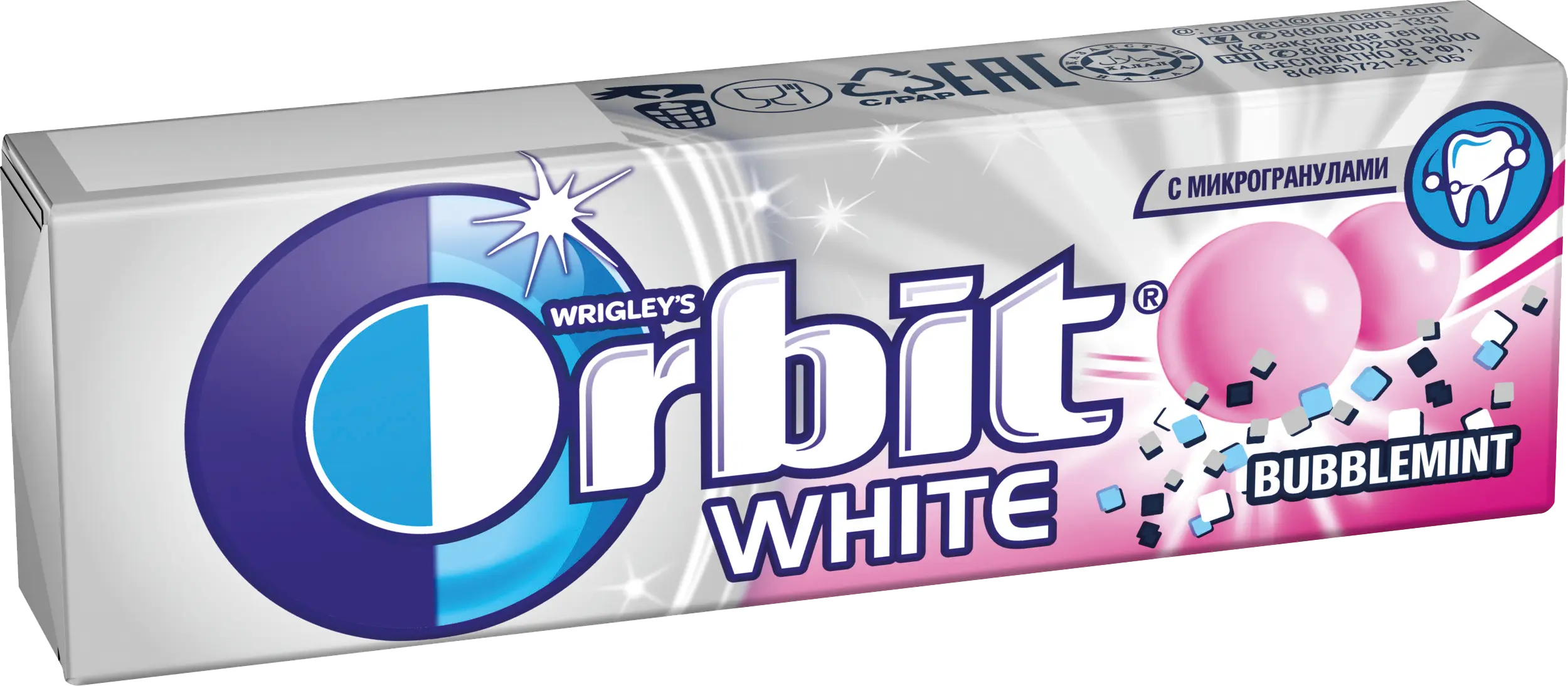 Orbit bubblemint. Жевательная резинка Orbit White Bubblemint, 13,6г. Orbit White Bubblemint 13,6 г. Орбит жевательная резинка баблминт 13.6. Резинка жевательная Orbit баблминт, 13.6г.